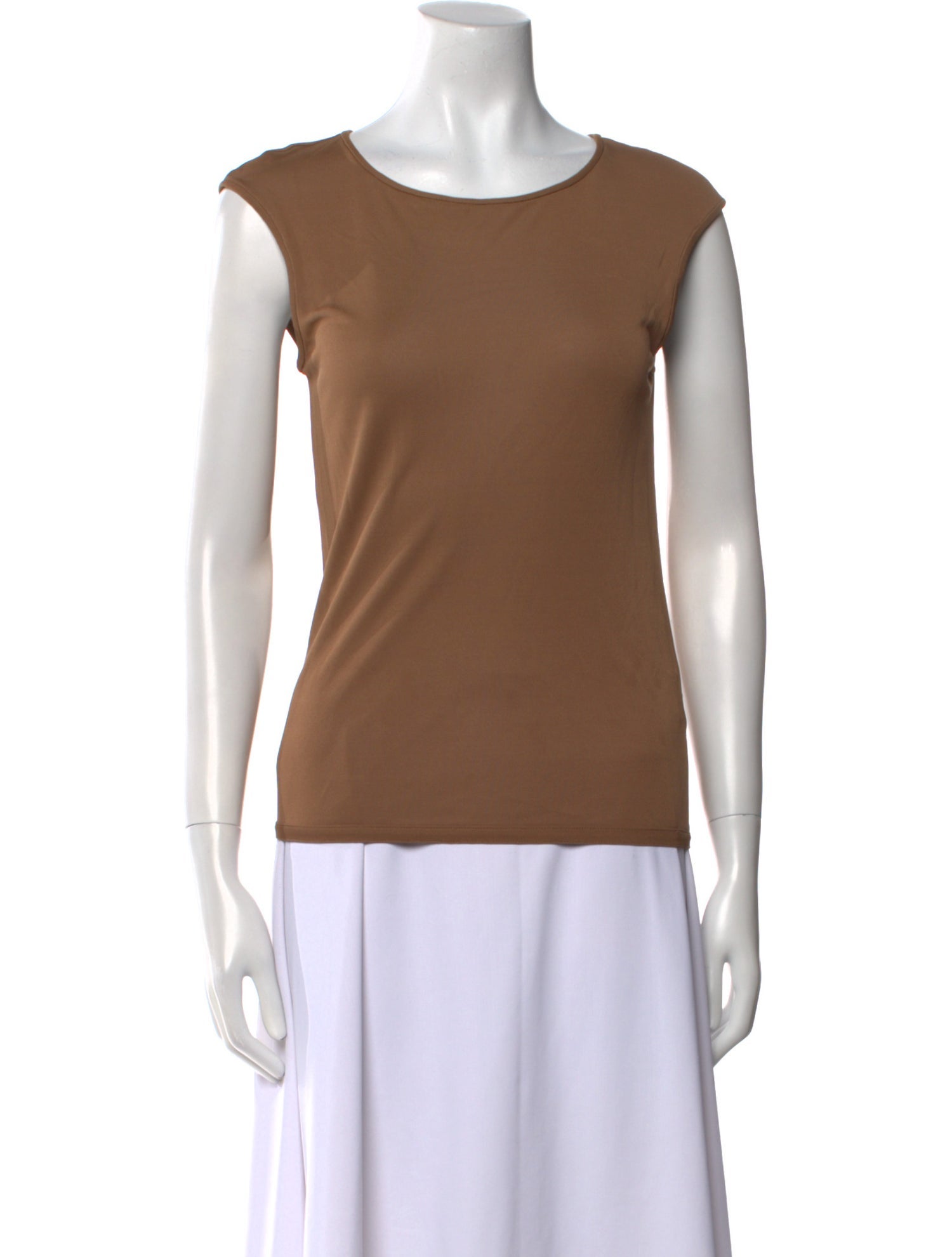 Giorgio Armani Scoop Neck Sleeveless Top