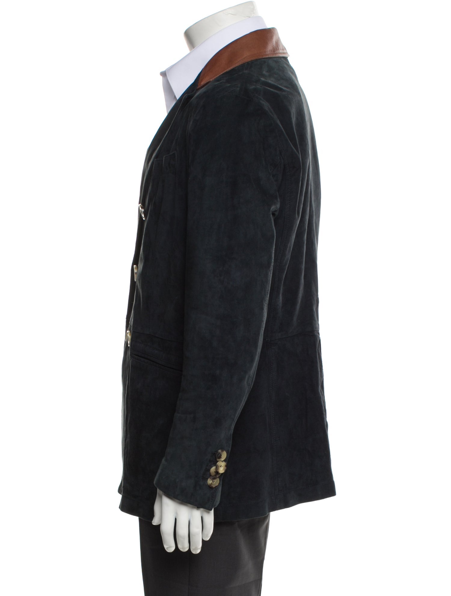 Giorgio Armani 2013 Lamb Leather Peacoat