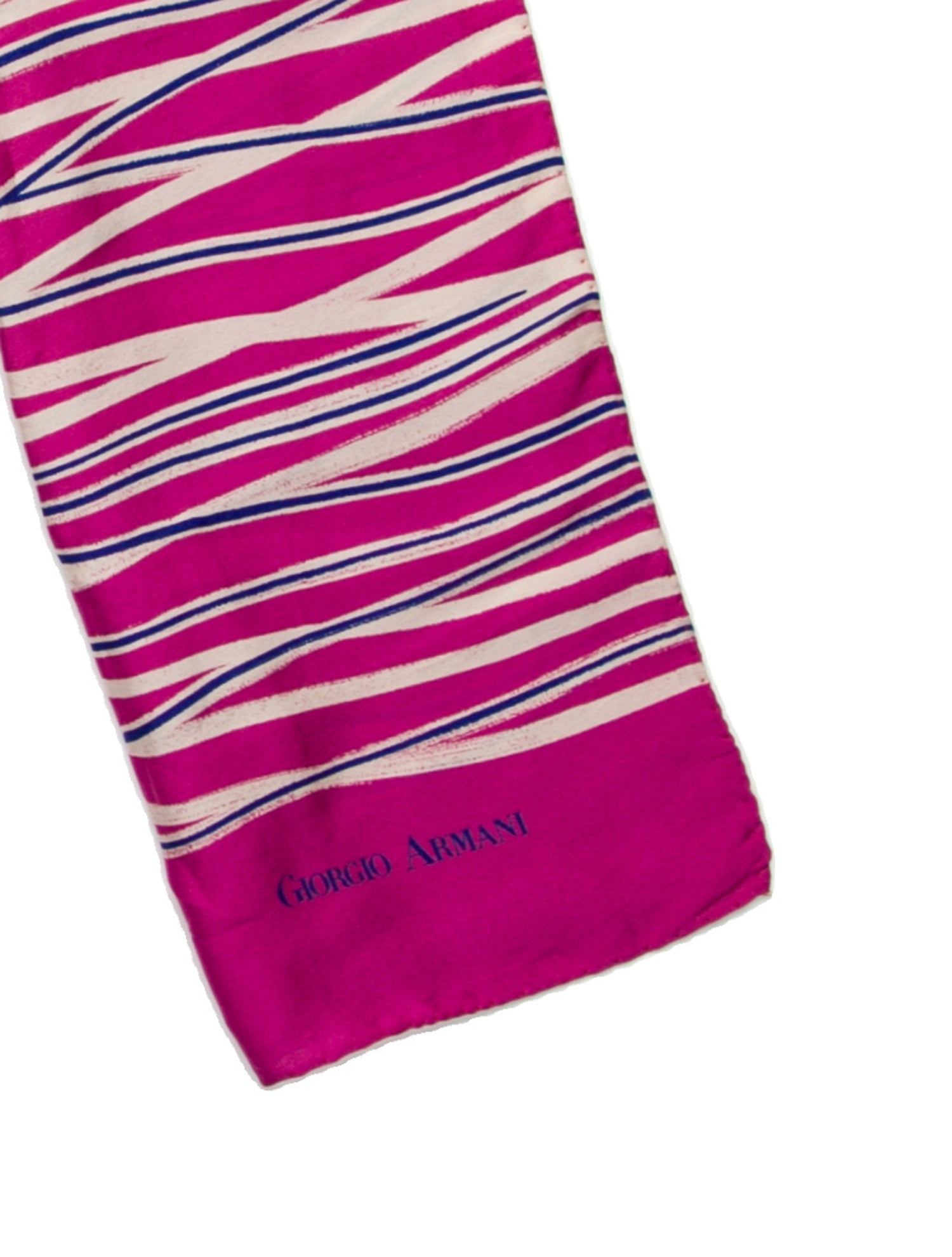 Giorgio Armani Silk Striped Scarf