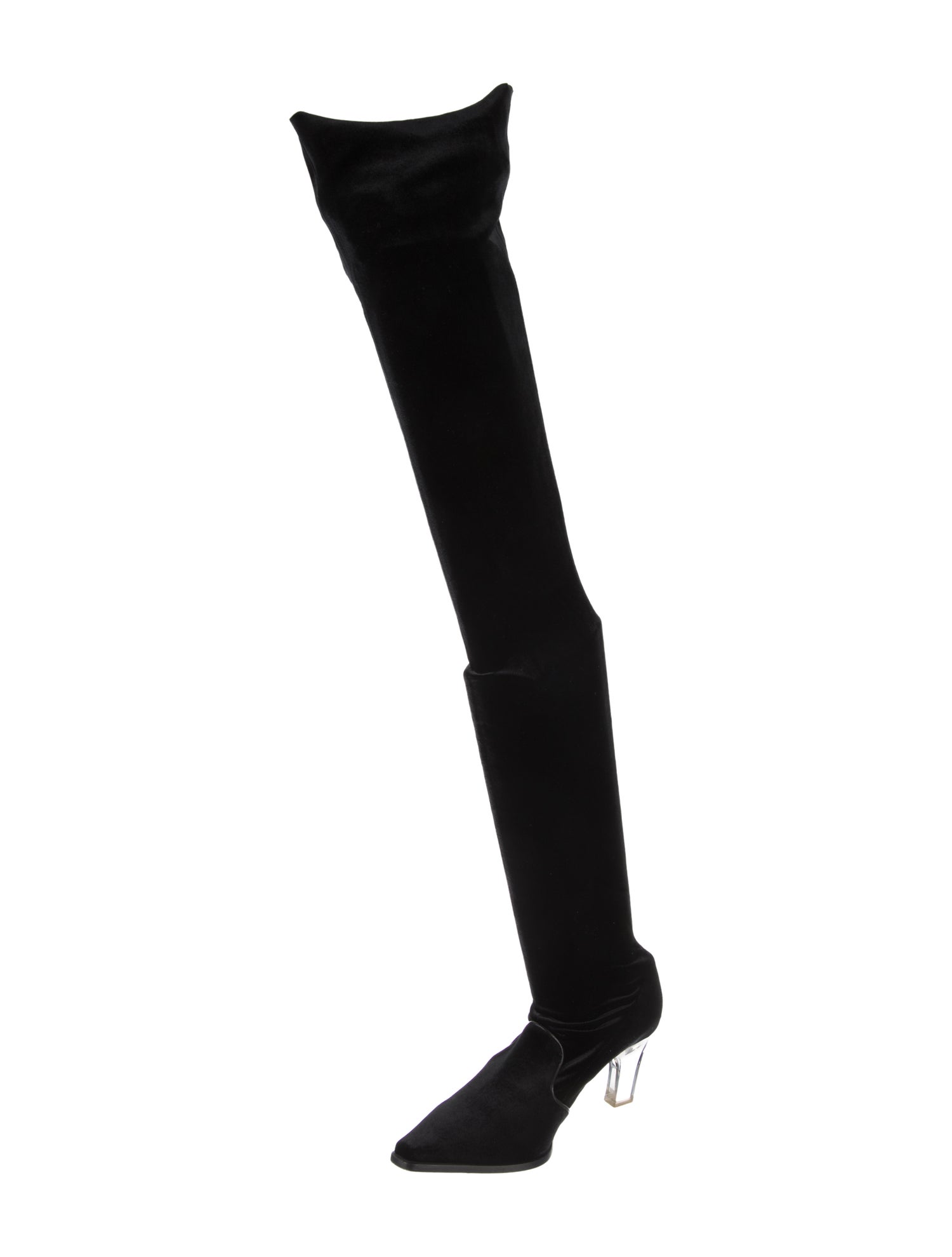 Giorgio Armani Velvet Sock Boots