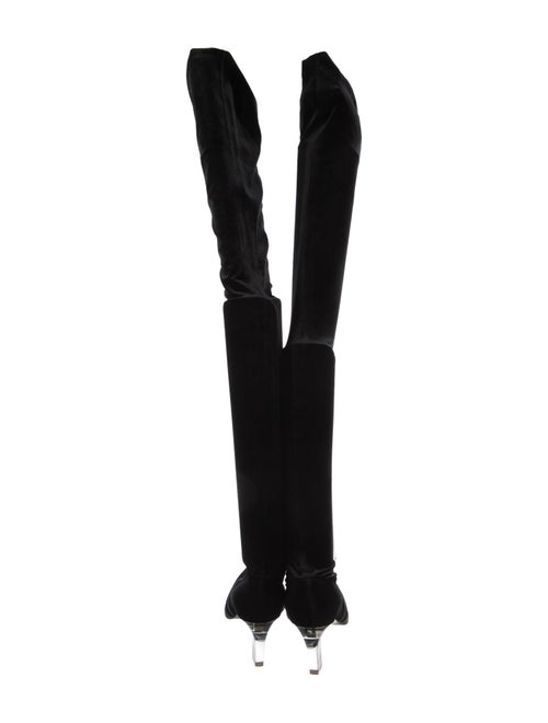 Giorgio Armani Velvet Sock Boots