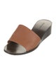 Giorgio Armani Leather Slides