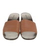 Giorgio Armani Leather Slides