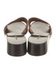 Giorgio Armani Leather Slides