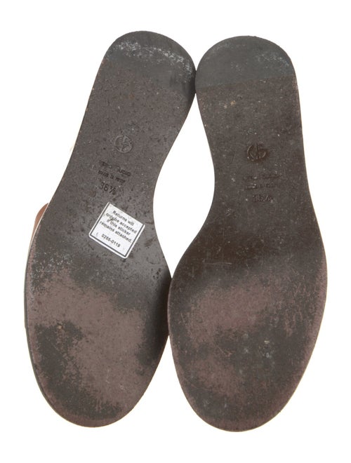 Giorgio Armani Leather Slides