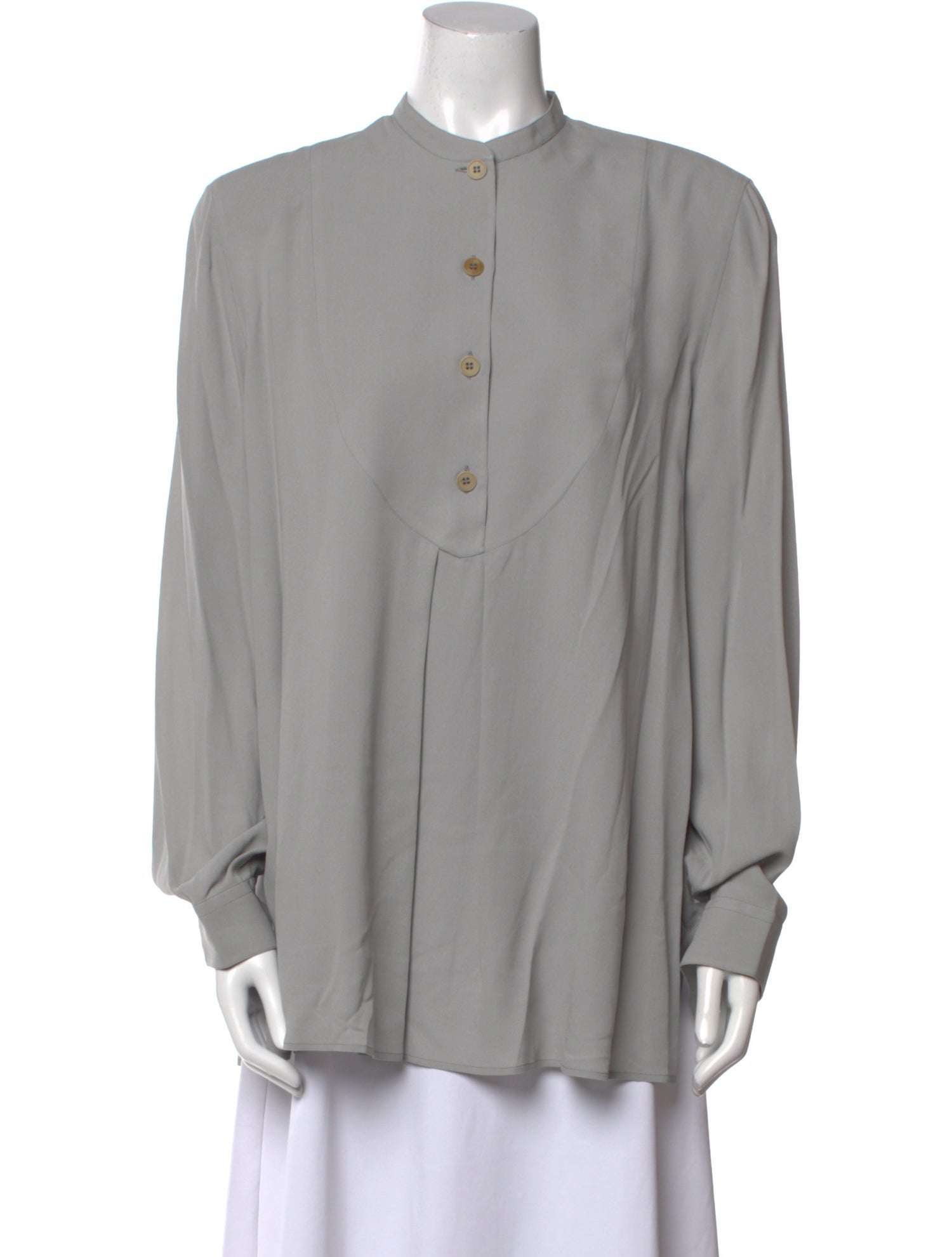 Giorgio Armani Silk Mock Neck Tunic w/ Tags