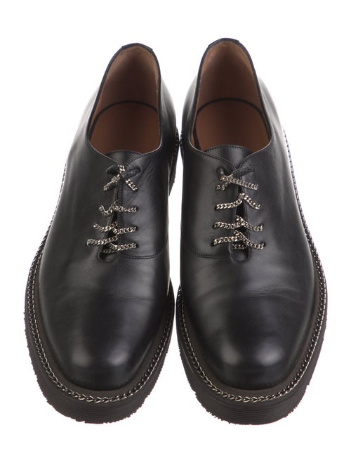 Giorgio Armani Ponyhair Chain-Link Accents Oxfords