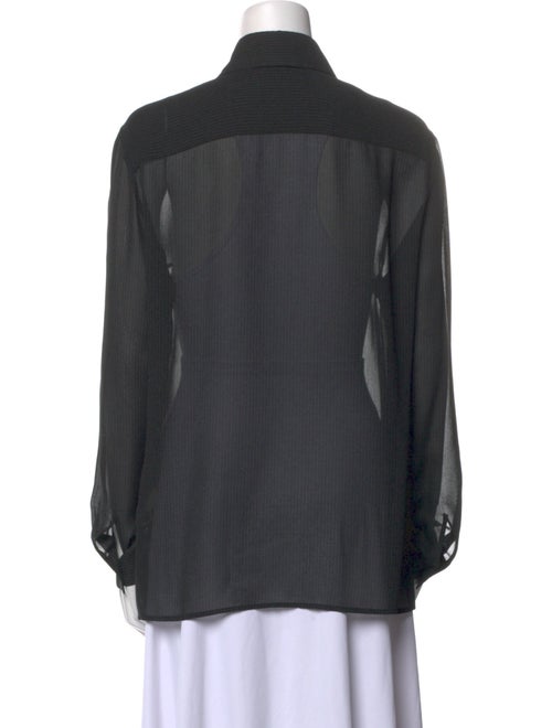 Giorgio Armani Long Sleeve Button-Up Top