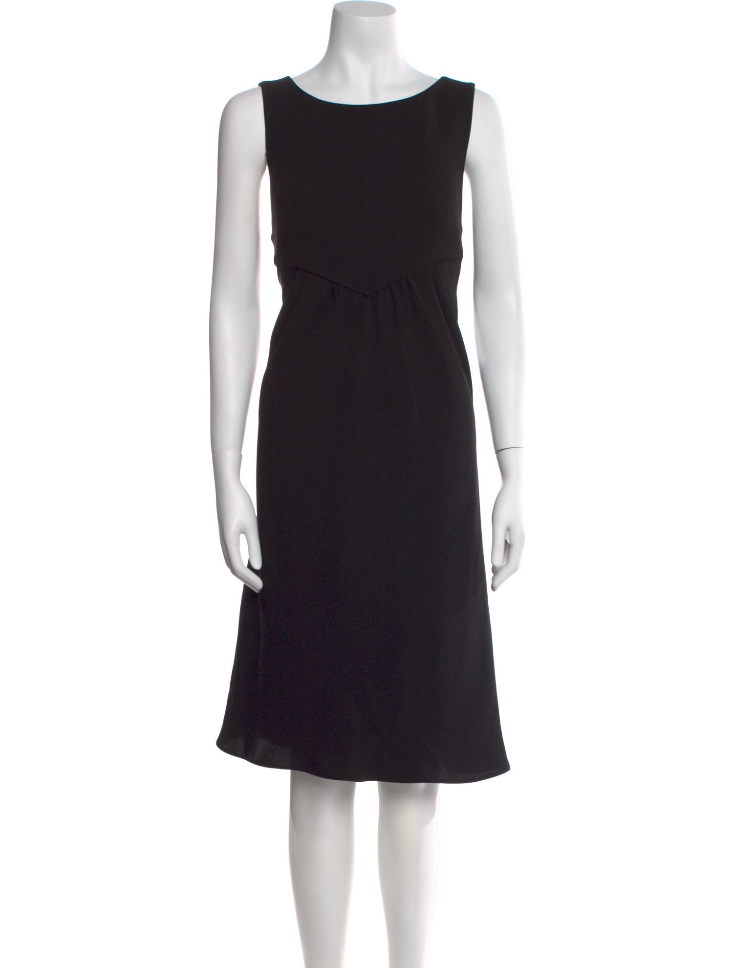 Giorgio Armani Bateau Neckline Midi Length Dress