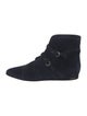 Giorgio Armani Suede Lace-Up Boots