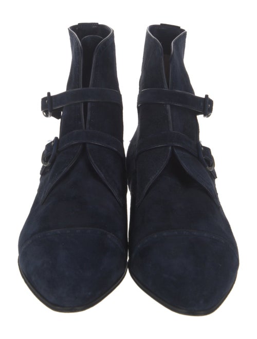 Giorgio Armani Suede Lace-Up Boots