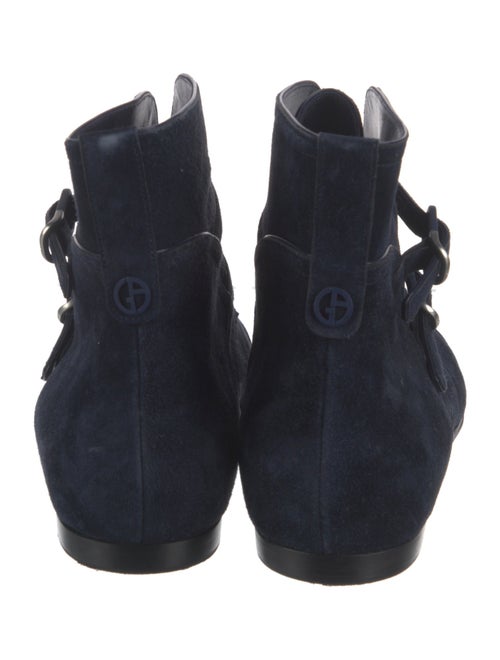 Giorgio Armani Suede Lace-Up Boots