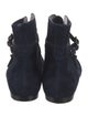 Giorgio Armani Suede Lace-Up Boots