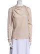 Giorgio Armani Virgin Wool Cowl Neck Top