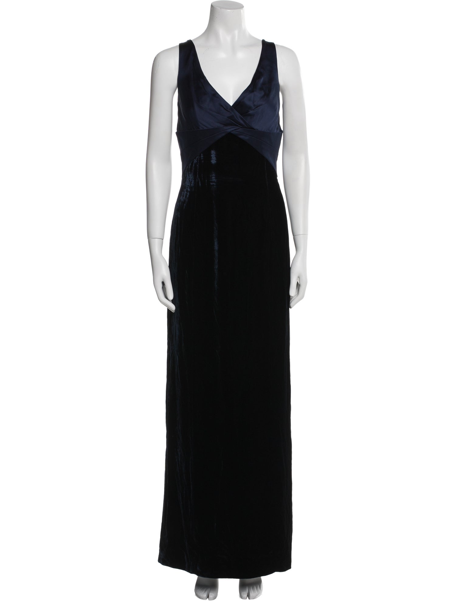 Giorgio Armani V-Neck Long Dress