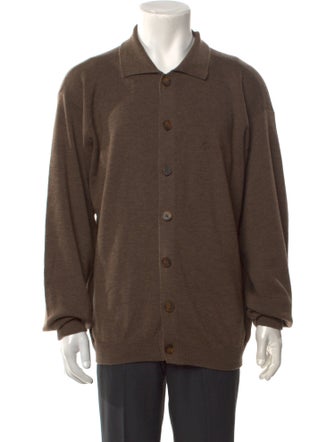 Giorgio Armani Wool Collar Cardigan