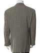 Giorgio Armani Virgin Wool Plaid Print Blazer
