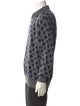 Giorgio Armani Wool Printed Polo Sweater