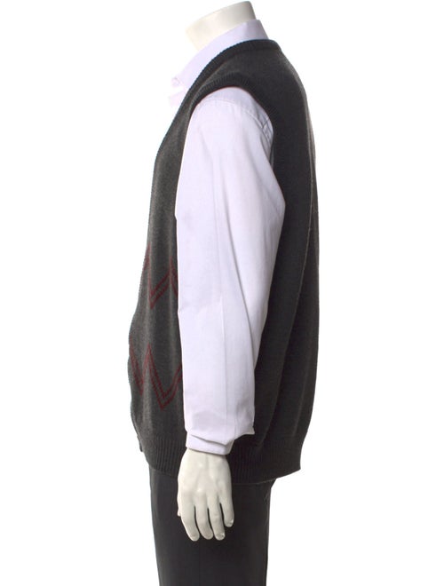Giorgio Armani Wool Striped Cardigan