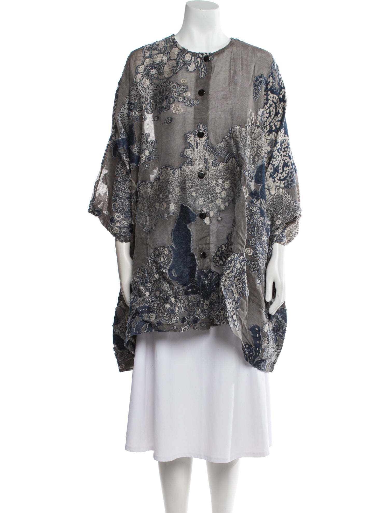 Giorgio Armani Vintage Floral Print Tunic