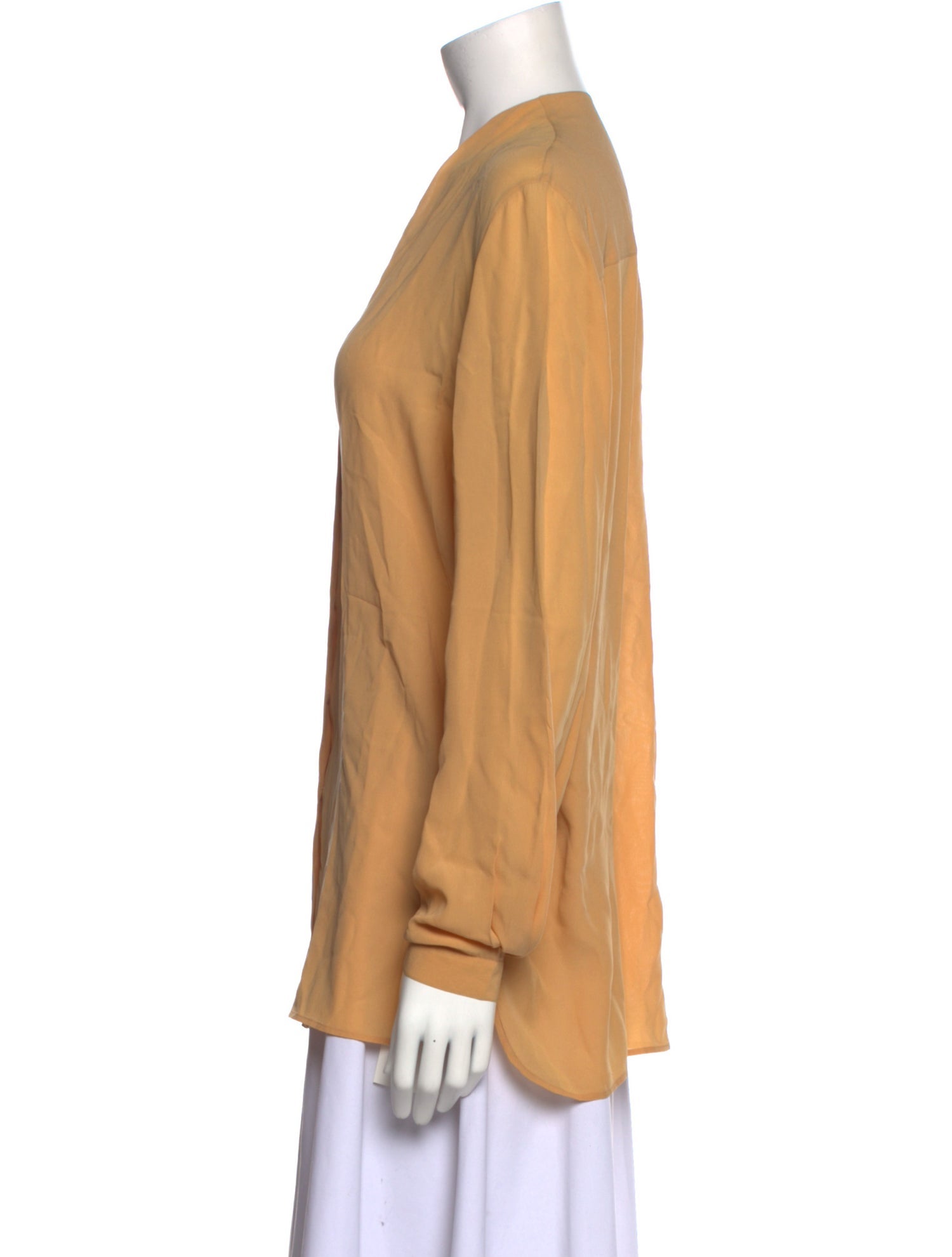 Giorgio Armani Silk V-Neck Blouse