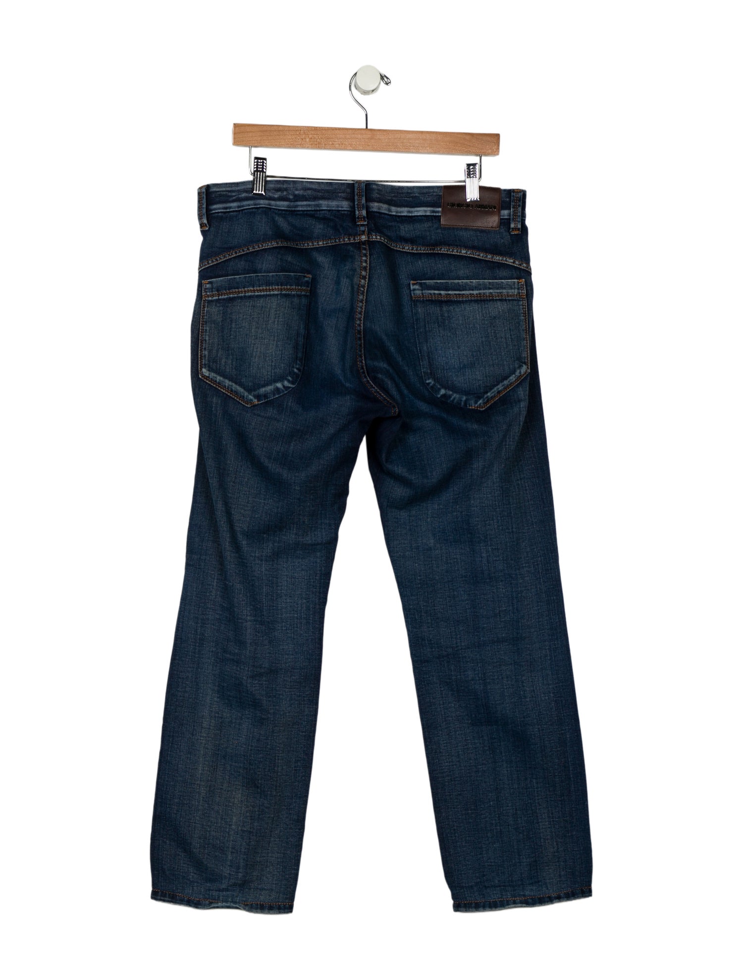 Giorgio Armani Mid-Rise Straight Leg Jeans