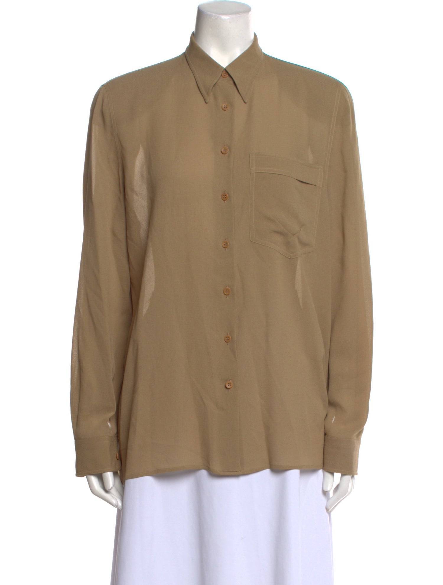 Giorgio Armani Vintage 1980's Button-Up Top