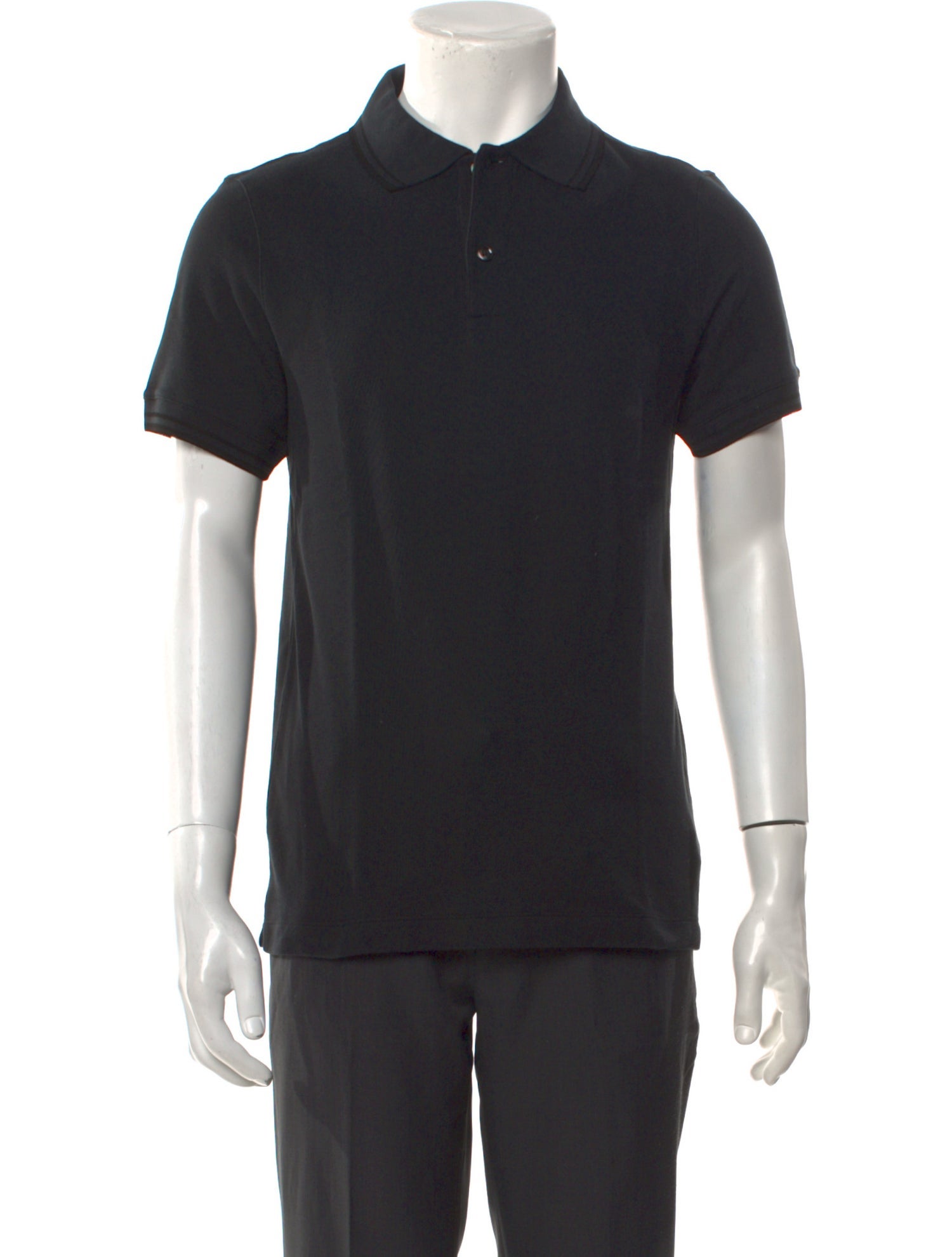 Giorgio Armani Crew Neck Short Sleeve Polo Shirt