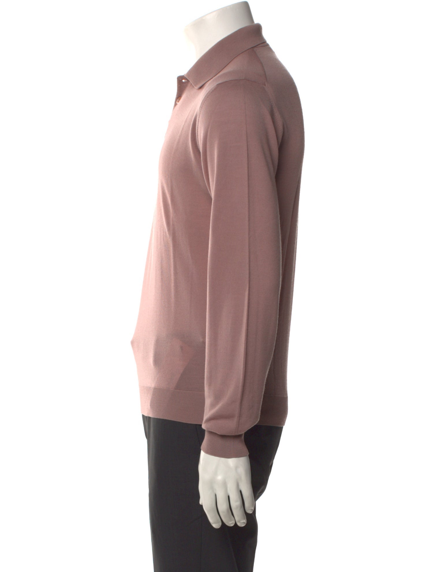 Giorgio Armani Collar Long Sleeve Polo Shirt