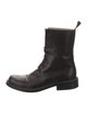 Giorgio Armani Leather Combat Boots