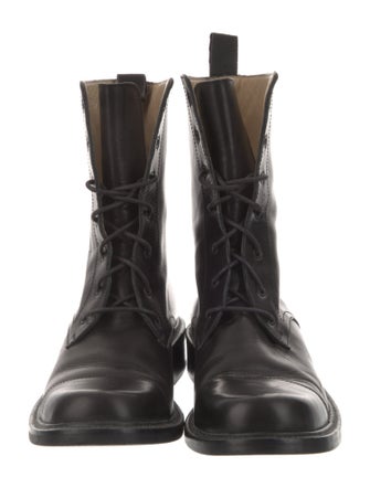 Giorgio Armani Leather Combat Boots