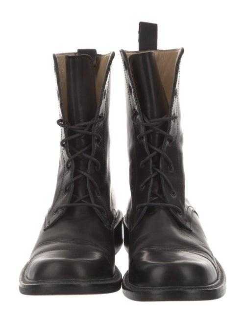 Giorgio Armani Leather Combat Boots