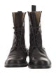 Giorgio Armani Leather Combat Boots