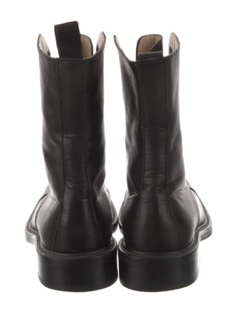 Giorgio Armani Leather Combat Boots