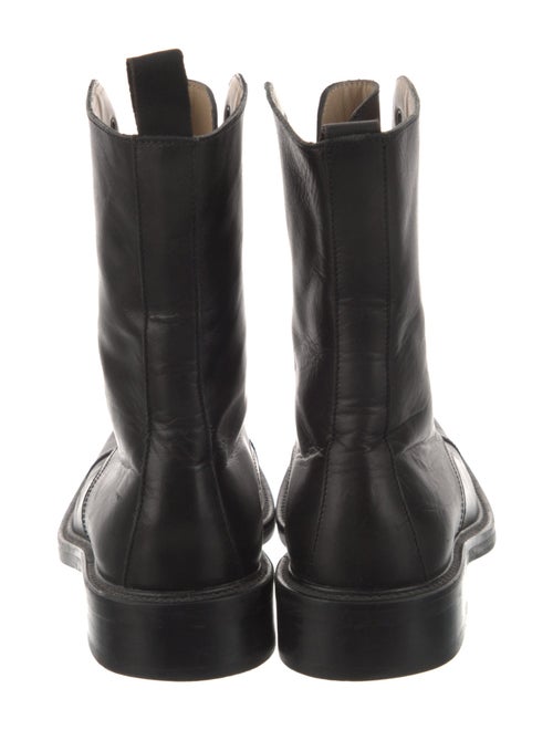 Giorgio Armani Leather Combat Boots