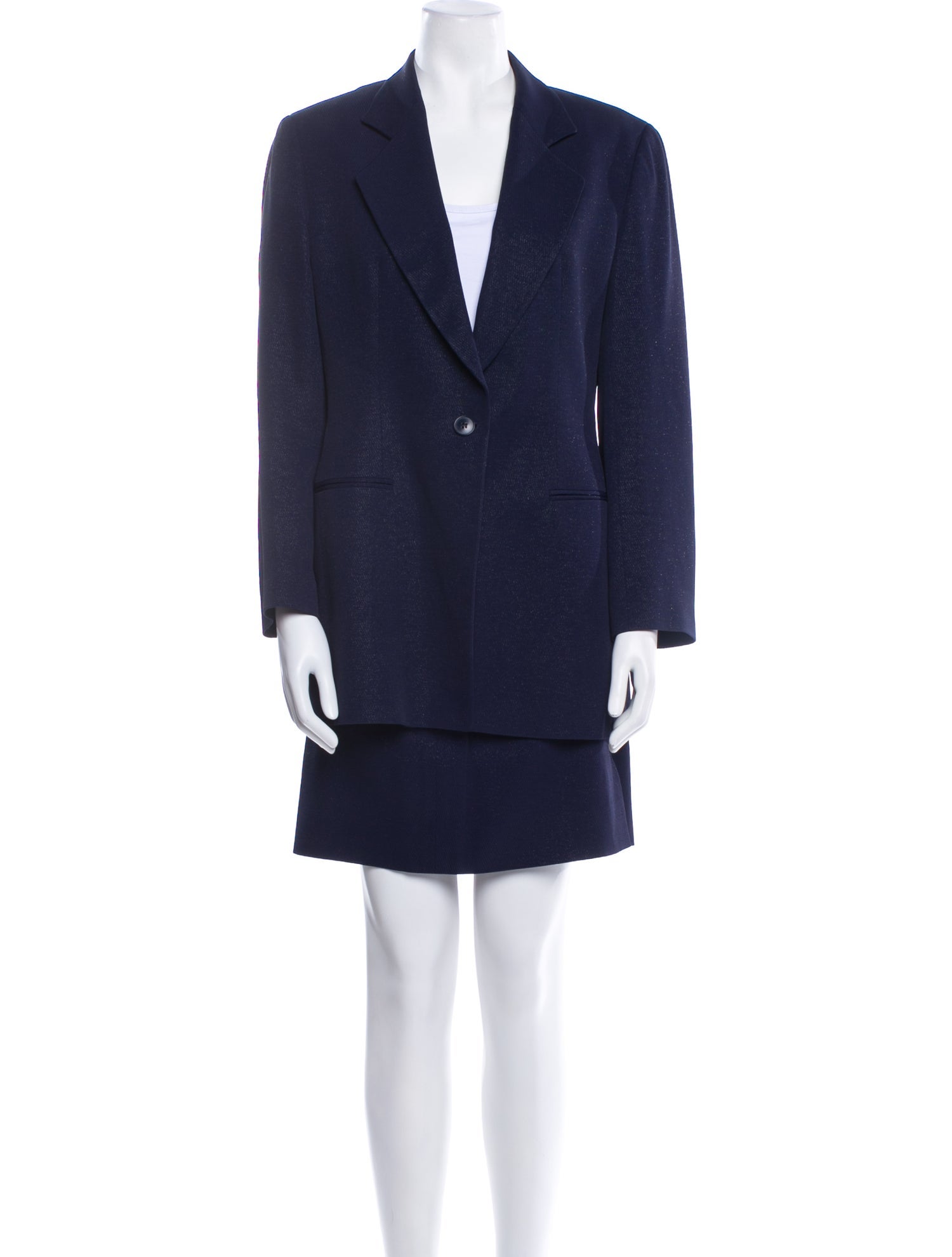 Giorgio Armani Glitter Accents Skirt Suit