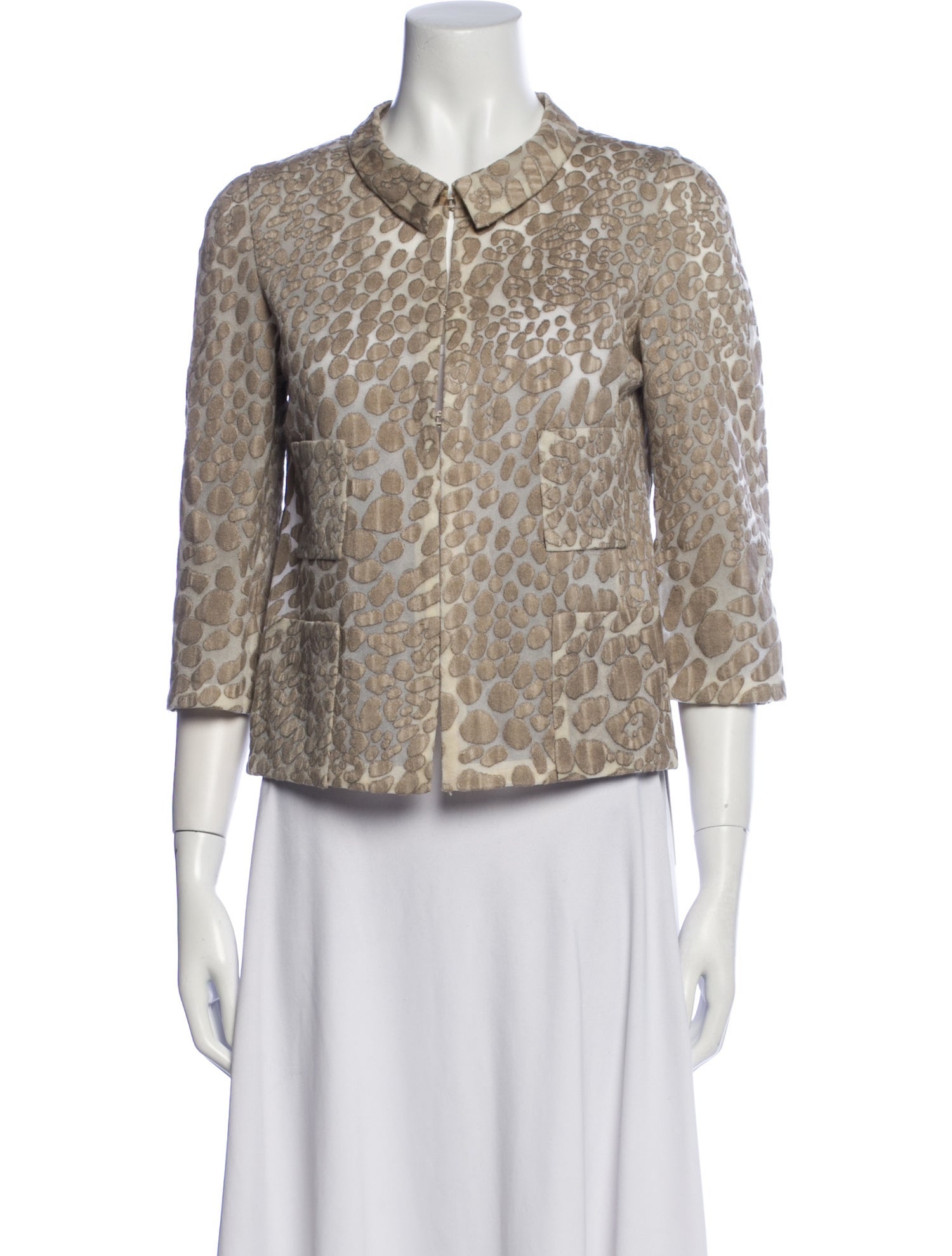 Giorgio Armani Animal Print Evening Jacket