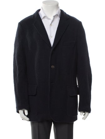 Giorgio Armani Virgin Wool Peacoat
