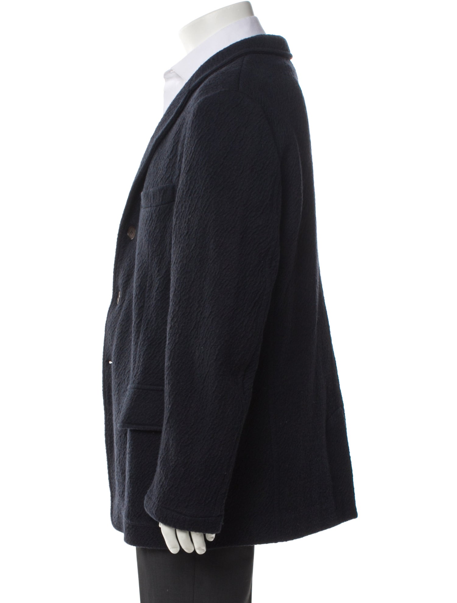 Giorgio Armani Virgin Wool Peacoat