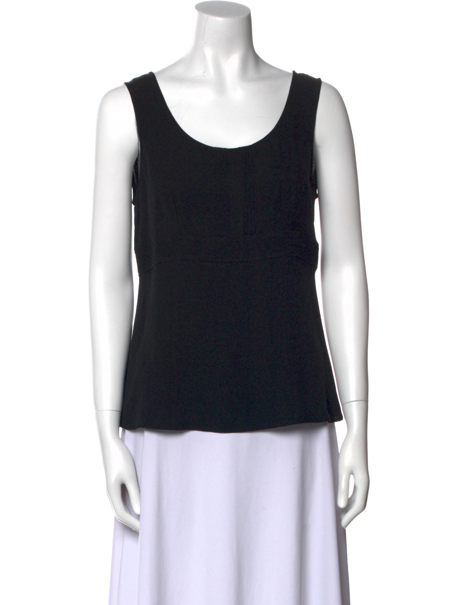 Giorgio Armani Silk Scoop Neck Top