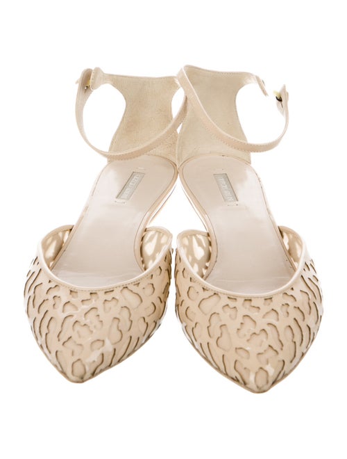 Giorgio Armani Patent Leather Mesh Accents Espadrilles