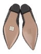 Giorgio Armani Suede Crystal Embellishments D'Orsay Flats