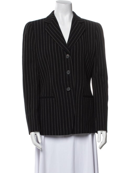Giorgio Armani Virgin Wool Striped Blazer