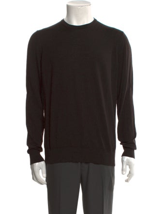 Giorgio Armani Virgin Wool Crew Neck Pullover
