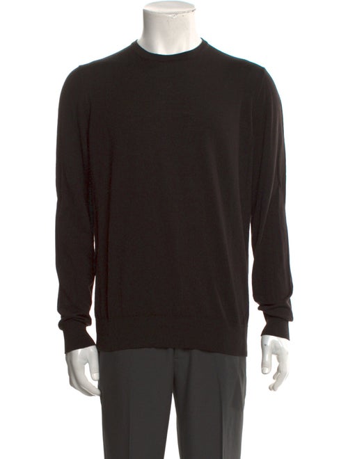 Giorgio Armani Virgin Wool Crew Neck Pullover