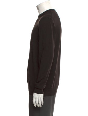 Giorgio Armani Virgin Wool Crew Neck Pullover