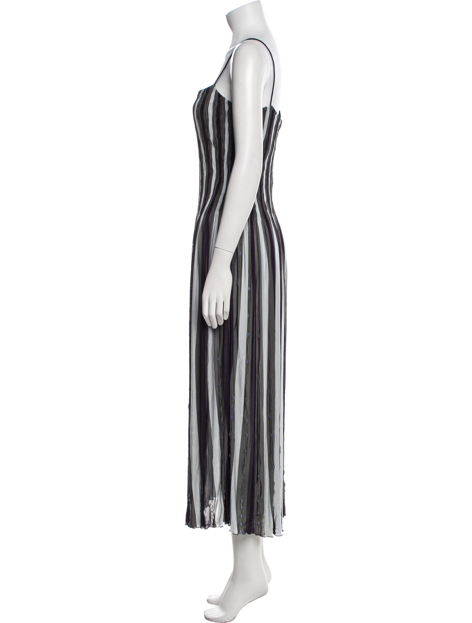 Giorgio Armani Striped Knee-Length Dress