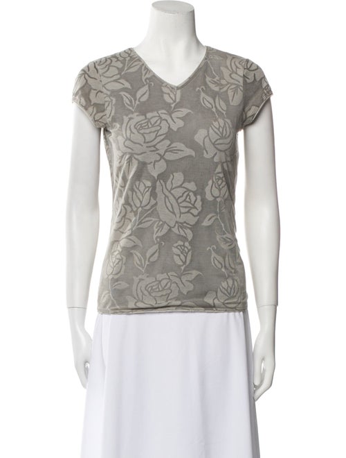 Giorgio Armani Printed V-Neck Top