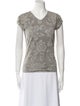 Giorgio Armani Printed V-Neck Top
