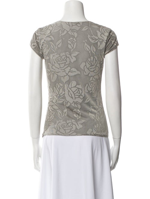 Giorgio Armani Printed V-Neck Top